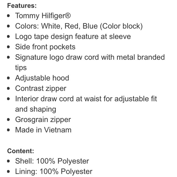 SOLD!!🎉 HOST PICK!🤗Tommy Hilfiger Windbreaker - Picture 5 of 12